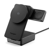 Spigen Incarcator Spigen Wireless Charging Station Essential EF323MQ (ACH10398), MagSafe, Fast Charge, Qi2.2, 3in1, Fold