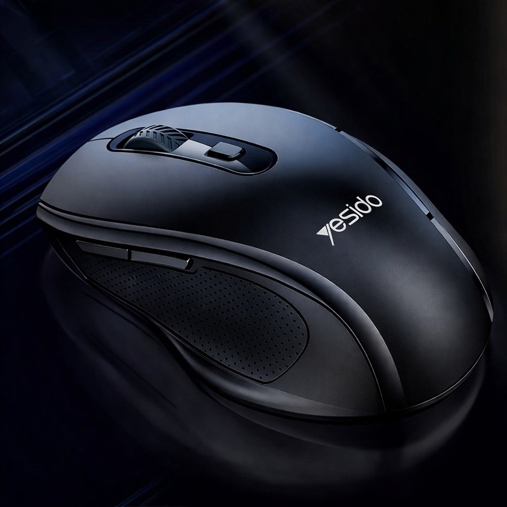 Tastatura/Mouse Yesido Wireless Mouse (KB45), 2.4G Connection, 800 / 1200 / 1600 DPI, Low Noise, Negru