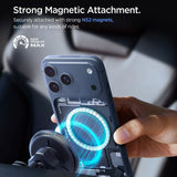 Suport Spigen with Wireless Charging Essential EV15MAQ (ACP10513), MagSafe, Fast Charge, Qi2, for Air Vent, 15W- Black