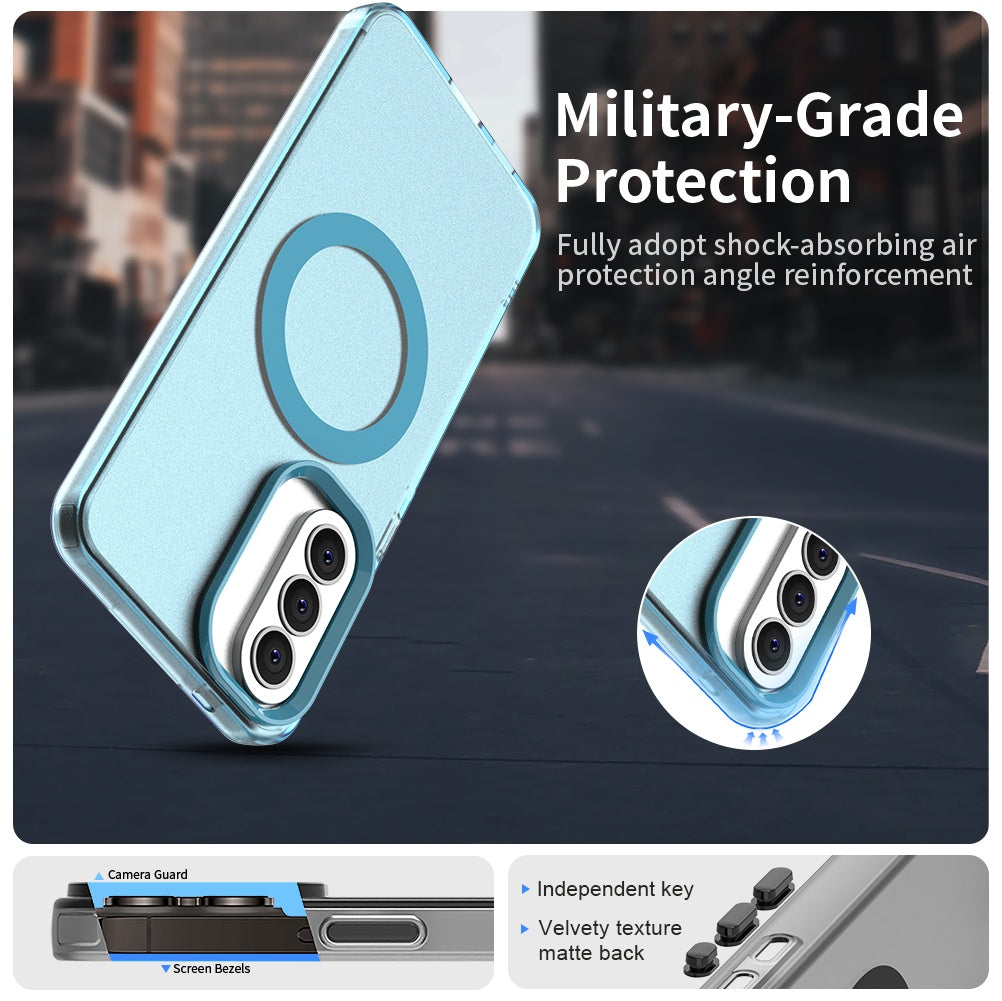 Husa de protectie Techsuit CandyCase MagSafe compatibil cu Samsung Galaxy A37 5G, Albastru