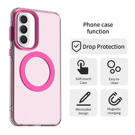 Husa de protectie Techsuit CandyCase MagSafe compatibil cu Samsung Galaxy A57 5G, Roz