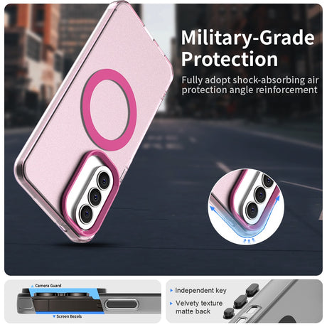 Husa de protectie Techsuit CandyCase MagSafe compatibil cu Samsung Galaxy A57 5G, Roz