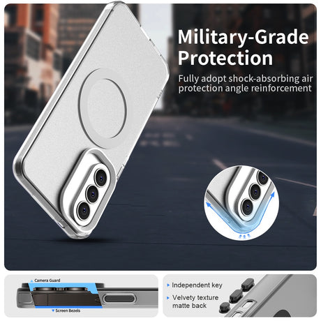 Husa de protectie Techsuit CandyCase MagSafe compatibil cu Samsung Galaxy A57 5G, Alb