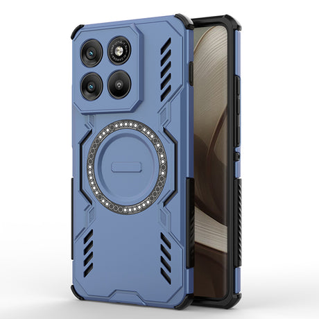 Husa de protectie Techsuit ArmorMag compatibil cu Motorola Edge 70, Albastru