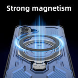 Husa de protectie Techsuit Carbon Shield PRO compatibil cu Samsung Galaxy A37 5G, Albastru Transparent