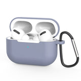 Casti Techsuit Silicone Case, for AirPods Pro 3, Smooth Ultrathin Material, Lavanda Grey
