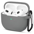 Casti Techsuit Silicone Case, for Apple AirPods 3, Smooth Ultrathin Material, Gri