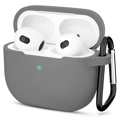 Casti Techsuit Silicone Case, for Apple AirPods 3, Smooth Ultrathin Material, Gri
