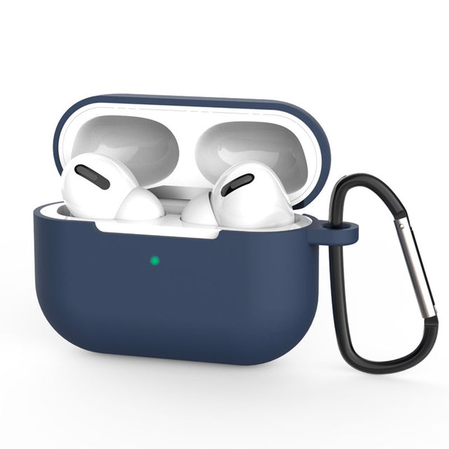 Casti Techsuit Silicone Case, for AirPods Pro 3, Smooth Ultrathin Material, Bleumarin