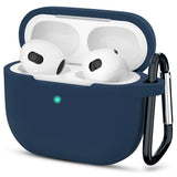 Casti Techsuit Silicone Case, for Apple AirPods 3, Smooth Ultrathin Material, Bleumarin