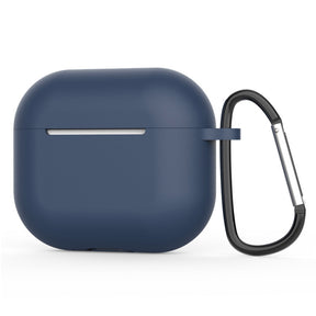 Casti Techsuit Silicone Case, for AirPods 4, Smooth Ultrathin Material, Bleumarin