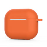 Casti Techsuit Silicone Case, for AirPods 4, Smooth Ultrathin Material, Portocaliu
