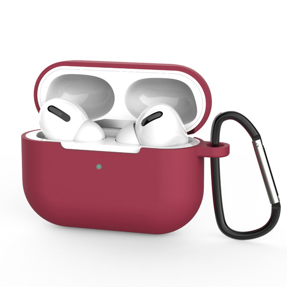Casti Techsuit Silicone Case, for AirPods Pro 3, Smooth Ultrathin Material, Bordo