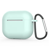 Casti Techsuit Silicone Case, for AirPods 4, Smooth Ultrathin Material, Cyan