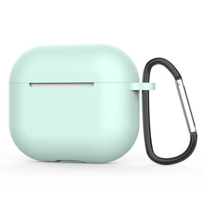 Casti Techsuit Silicone Case, for AirPods 4, Smooth Ultrathin Material, Cyan