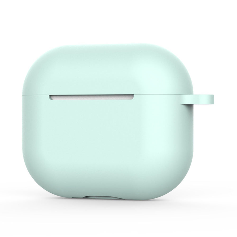 Casti Techsuit Silicone Case, for AirPods 4, Smooth Ultrathin Material, Cyan