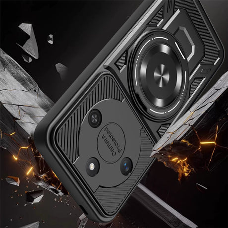 Husa de protectie Techsuit RuggedCam compatibil cu Honor X9c Smart, Albastru