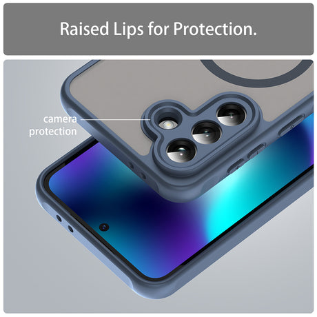 Husa de protectie Techsuit HaloFrost II MagSafe compatibil cu Samsung Galaxy A37 5G, Bleumarin