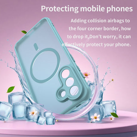 Husa de protectie Techsuit HaloFrost II MagSafe compatibil cu Samsung Galaxy A57 5G, Verde Menta