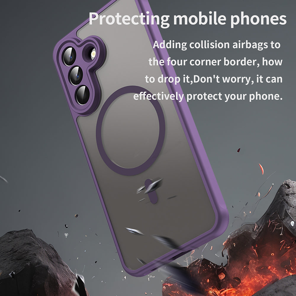 Husa de protectie Techsuit HaloFrost II MagSafe compatibil cu Samsung Galaxy A57 5G, Mov