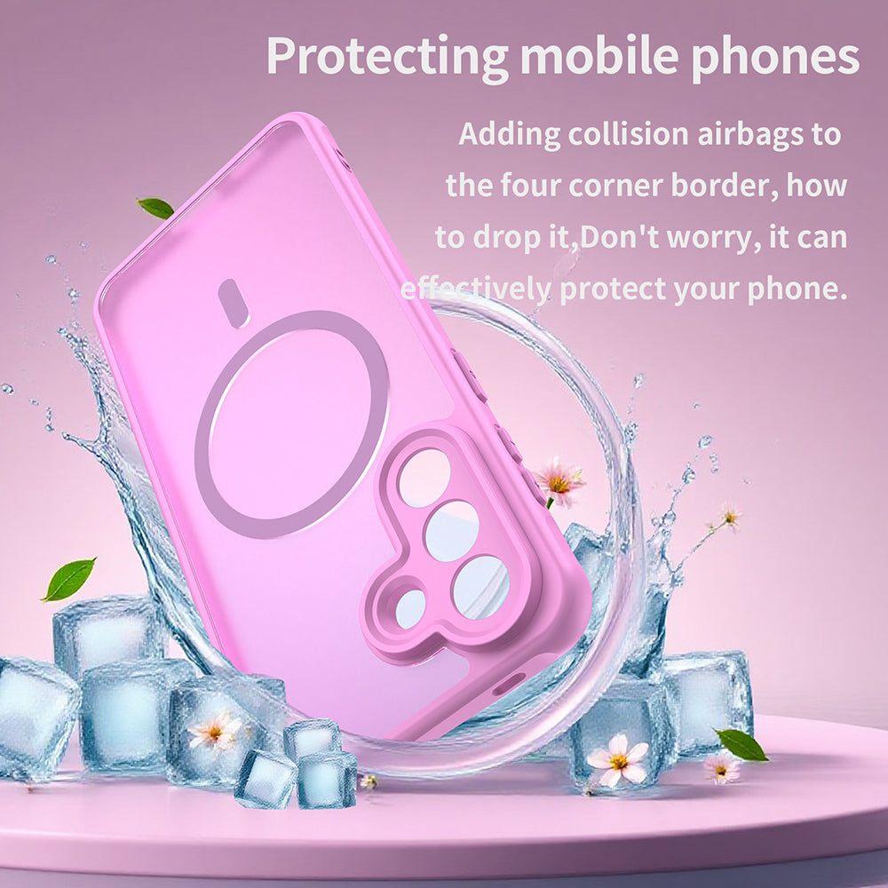 Husa de protectie Techsuit HaloFrost II MagSafe compatibil cu Samsung Galaxy A57 5G, Roz