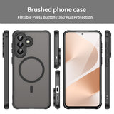 Husa de protectie Techsuit HaloFrost II MagSafe compatibil cu Samsung Galaxy A57 5G, Negru