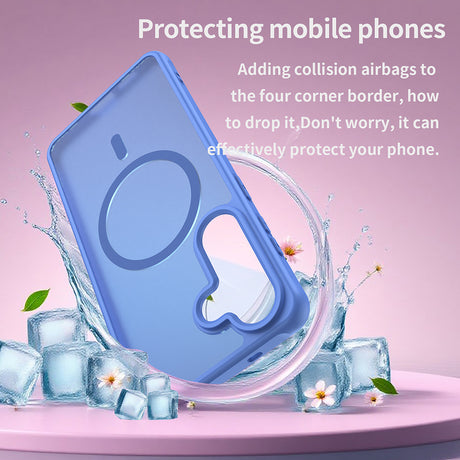 Husa de protectie Techsuit HaloFrost II MagSafe compatibil cu Samsung Galaxy S26 Plus, Albastru Cer