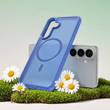 Husa de protectie Techsuit HaloFrost II MagSafe compatibil cu Samsung Galaxy S26 Plus, Albastru Cer