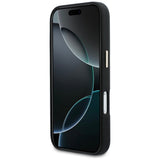 Husa de protectie Guess Hardcase Resin Logo (GUHCP17L5PS4RGGK) compatibil cu iPhone 17 Pro, Negru