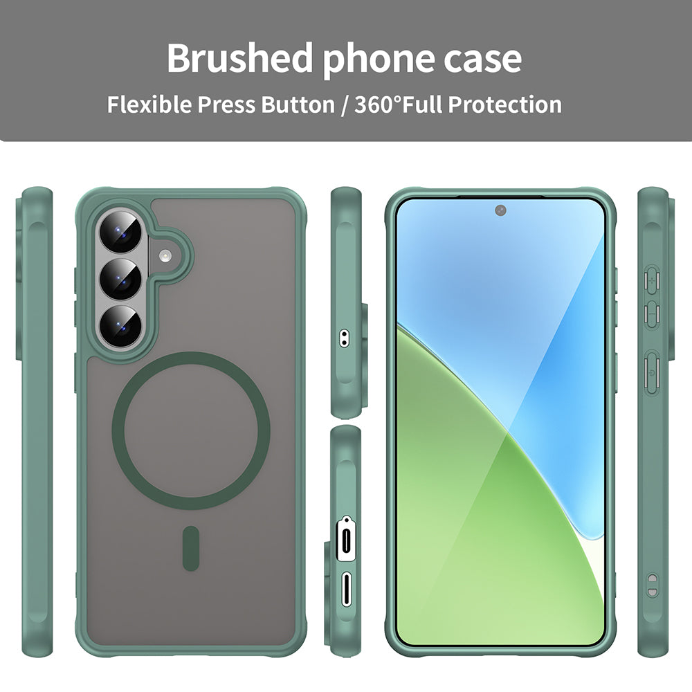 Husa de protectie Techsuit HaloFrost II MagSafe compatibil cu Samsung Galaxy S26 Plus, Verde