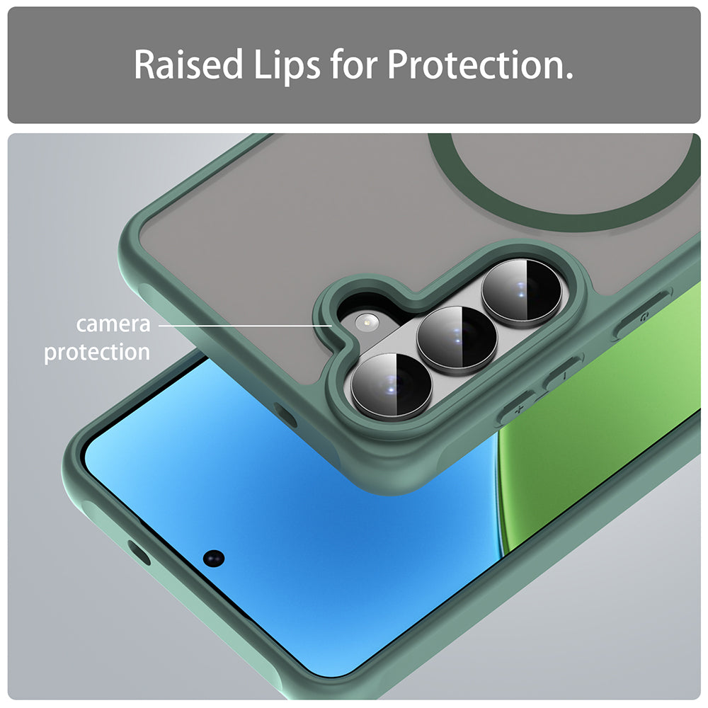 Husa de protectie Techsuit HaloFrost II MagSafe compatibil cu Samsung Galaxy S26 Plus, Verde