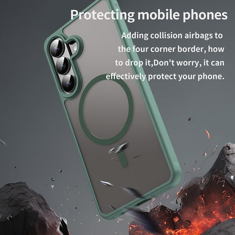 Husa de protectie Techsuit HaloFrost II MagSafe compatibil cu Samsung Galaxy S26 Plus, Verde
