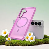 Husa de protectie Techsuit HaloFrost II MagSafe compatibil cu Samsung Galaxy S26 Plus, Roz