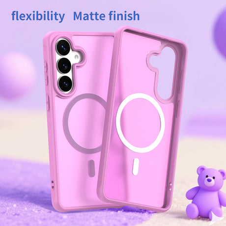 Husa de protectie Techsuit HaloFrost II MagSafe compatibil cu Samsung Galaxy S26 Plus, Roz