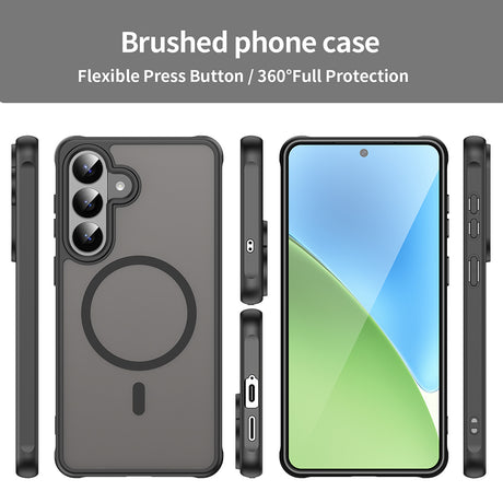 Husa de protectie Techsuit HaloFrost II MagSafe compatibil cu Samsung Galaxy S26 Plus, Negru