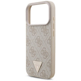 Husa de protectie Guess Hardcase 4G with Strap Triangle Logo MagSafe (GUHMP17LP4TSDPPSP) compatibil cu iPhone 17 Pro, Roz