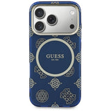 Husa de protectie Guess IML Peony Dot MagSafe (GUHMP17L5HPOEDB) compatibil cu iPhone 17 Pro, Albastru