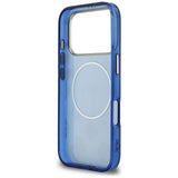 Husa de protectie Guess IML Peony Dot MagSafe (GUHMP17L5HPOEDB) compatibil cu iPhone 17 Pro, Albastru