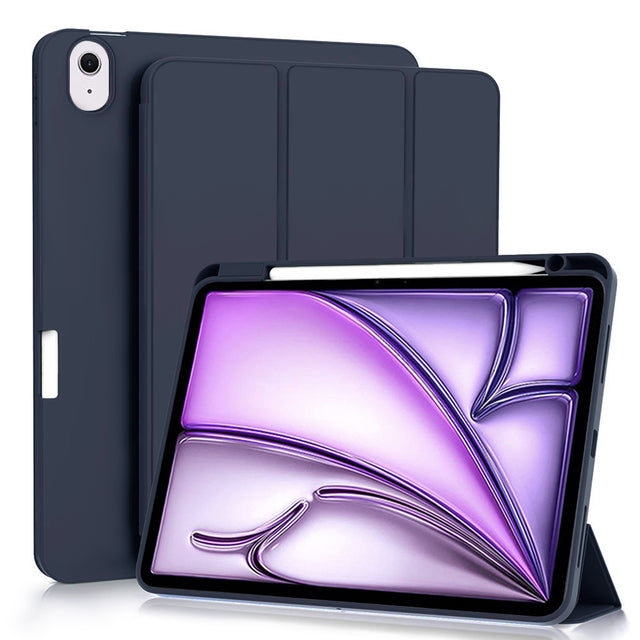 Husa de protectie tableta Techsuit Flex Trifold (with Pencil Holder) compatibil cu iPad Air 11 (2024) / Air 11 (2025) / Air 11 (2026), Albastru Inchis