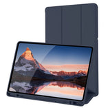 Husa de protectie tableta Techsuit Flex Trifold (with Pencil Holder) compatibil cu Samsung Galaxy Tab S6 Lite (2020/2022/2024), Albastru Inchis