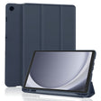 Husa de protectie tableta Techsuit Flex Trifold (with Pencil Holder) compatibil cu Samsung Galaxy Tab A9, Albastru Inchis