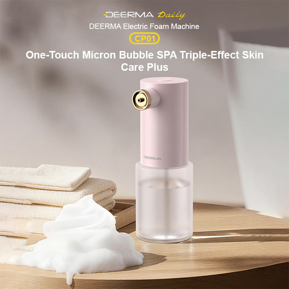 Gadget Deerma Electric Dispenser (CP01), Foam Machine, for Skincare, 1200mAh, 5W, 300ml, IPX6, USB Type-C, Roz