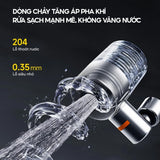 Gadget Deerma Faucet Water Filter (LT01), Dual Filtration, 2x Water Modes, Bacteria-Free, Air-phase Pressurized Flow, 720°, Gri