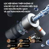 Gadget Deerma Faucet Water Filter (LT01), Dual Filtration, 2x Water Modes, Bacteria-Free, Air-phase Pressurized Flow, 720°, Gri