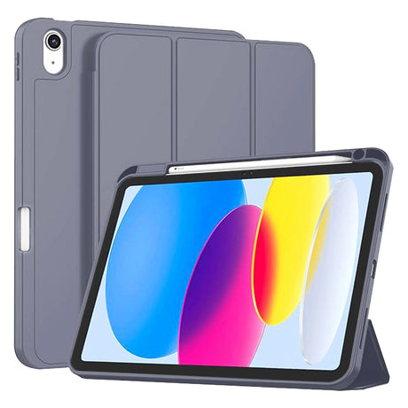 Husa de protectie tableta Techsuit Flex Trifold (with Pencil Holder) compatibil cu iPad 10 (2022) 10.9 / 11 (2025), Mov