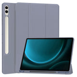 Husa de protectie tableta Techsuit Flex Trifold (with Pencil Holder) compatibil cu Samsung Galaxy Tab S9 FE Plus, Mov