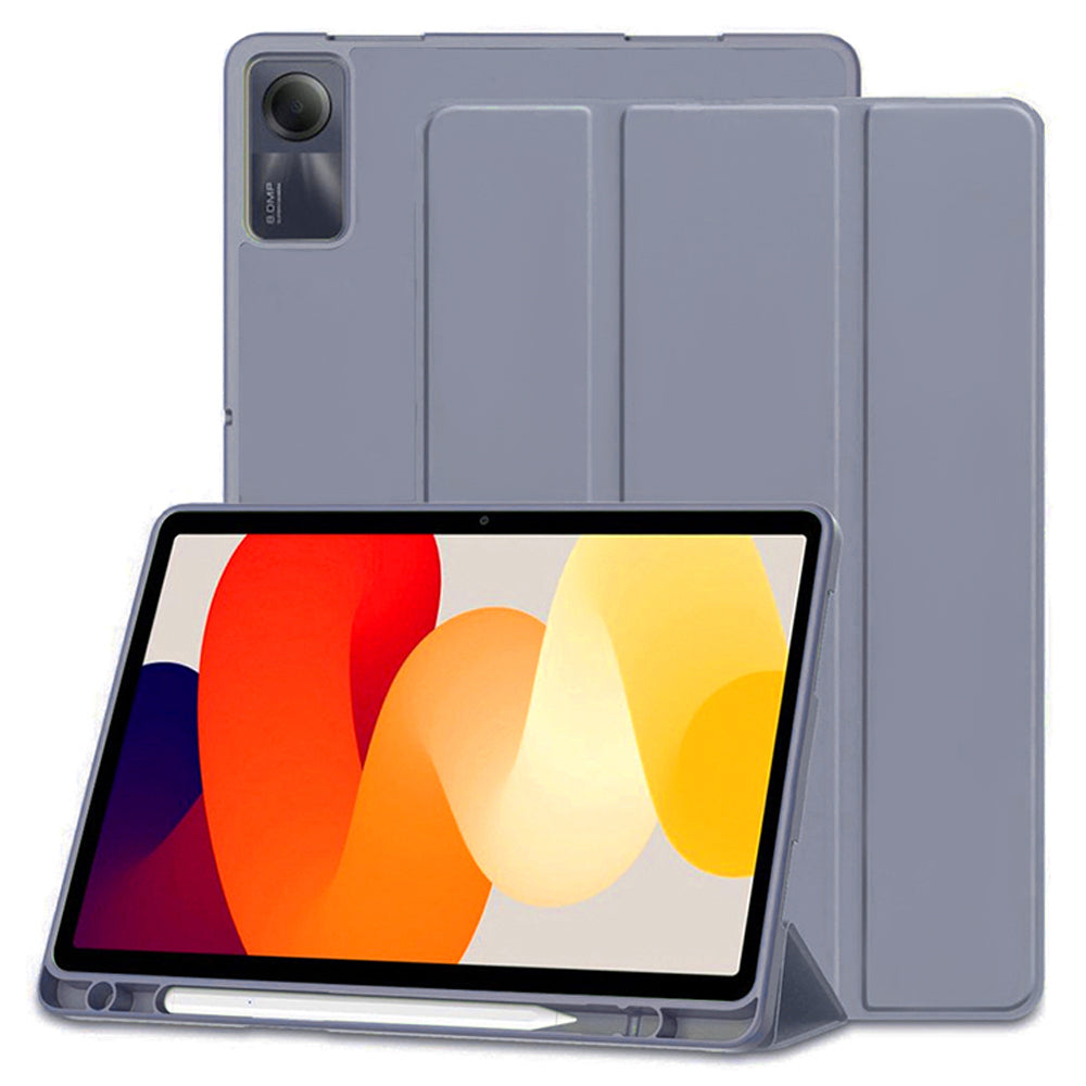 Husa de protectie tableta Techsuit Flex Trifold (with Pencil Holder) compatibil cu Xiaomi Redmi Pad SE 11", Mov