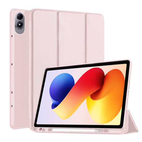 Husa de protectie tableta Techsuit Flex Trifold (with Pencil Holder) compatibil cu Xiaomi Redmi Pad 2 Pro, Roz