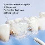 Deerma Water Flosser (CY01), Portable, 4x Intensity Levels, Detachable Tank, High-Energy Pulses, 8W, USB-C, IPX7, Alb