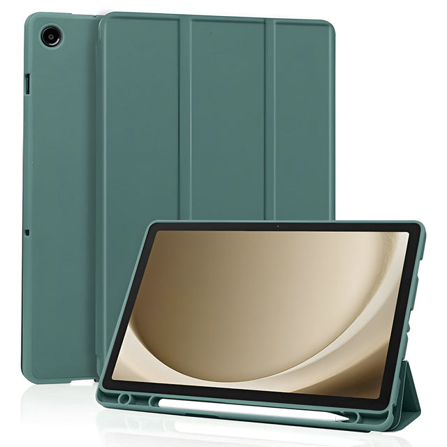 Husa de protectie tableta Techsuit Flex Trifold (with Pencil Holder) compatibil cu Samsung Galaxy Tab A11 Plus / A9 Plus, Verde